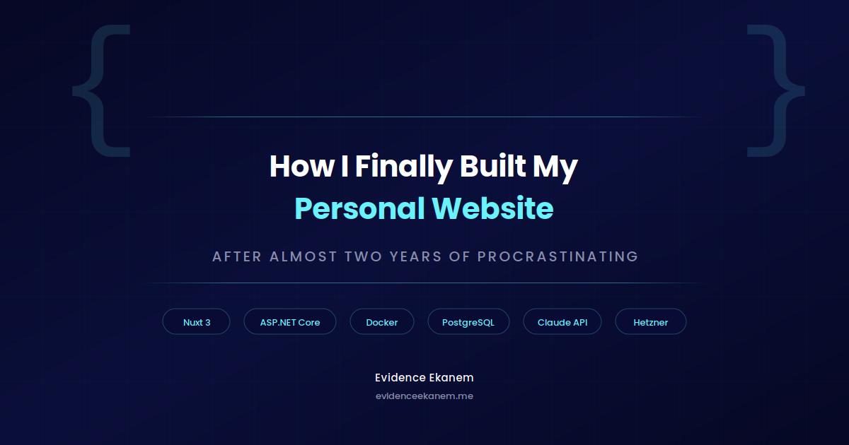 How I Finally Built My Personal Website (After Almost Two Years of Procrastinating)